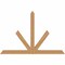 Ekena Millwork Saratoga Timber Gable Bracket, Western Red Cedar, 60"W x 40"H x 3 1/2"D x 3 1/2"F, 16/12 Pitch GBW060X40X0404SAR00SWR - alternate 1